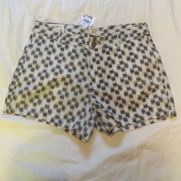 Black and white shorts