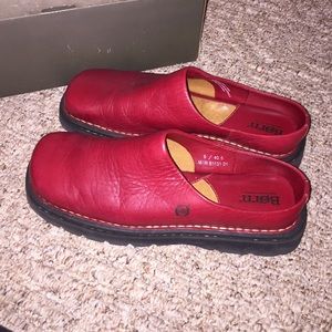 BORN red shoes.