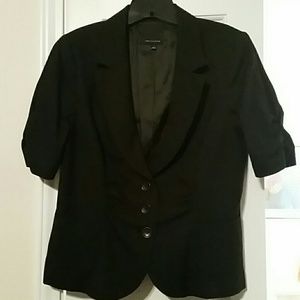 Black button blazer
