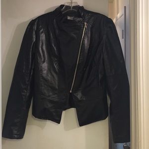 Leather style fashion jacket,