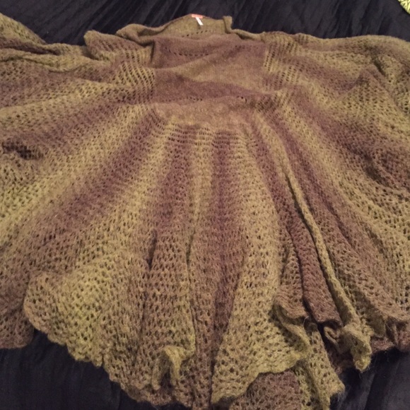 Free People knit poncho/shawl