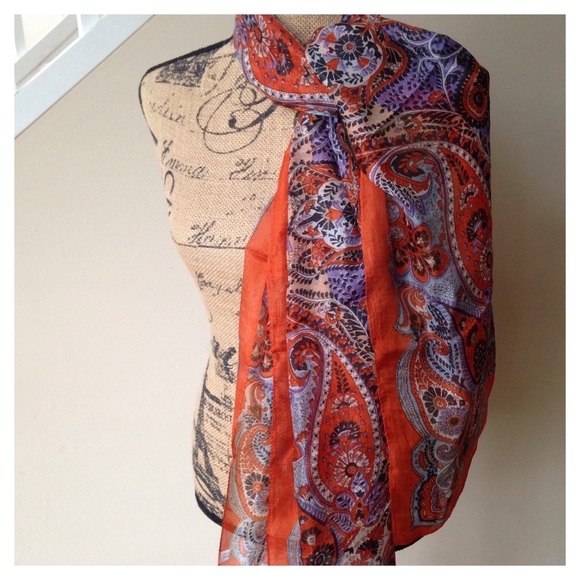 ๐๐HOST PICK!! ๐๐100% silk Indian scarf - Picture 2 of 4