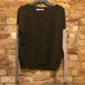 100% cashmere color block sweater- Like new!!