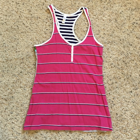 Multi colored racer back tank