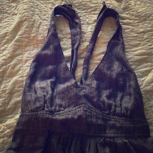 Brand new never worn CABI denim linen jumper/dress