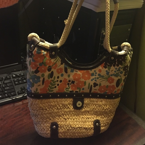 Lightly used wicker purse