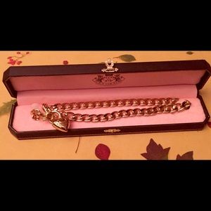 NWT Juicy Couture Gold Heart Locket Necklace