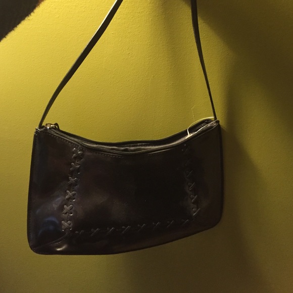 Brand new black leather handbag