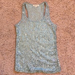 Ice blue sequenced tank