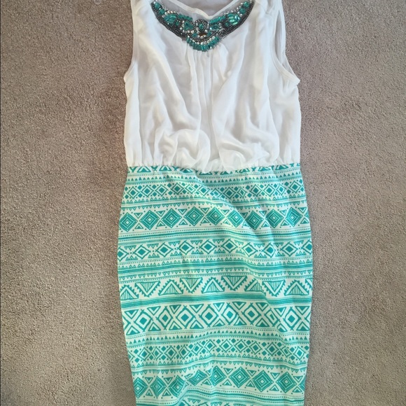 Aztec print dress