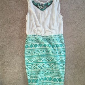 Aztec print dress