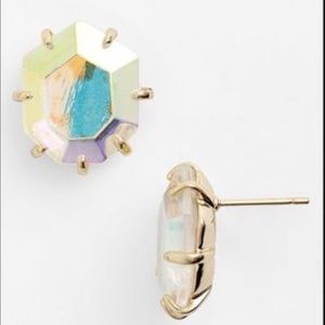 Kendra Scott Clear iridescent Morgan studs