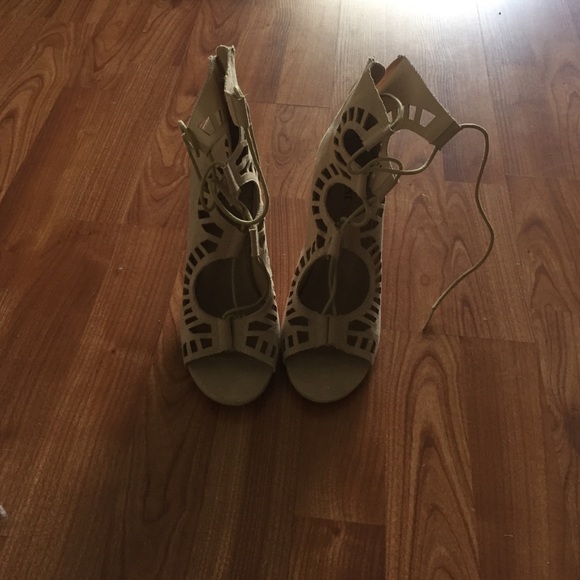 Strappy sandal heels