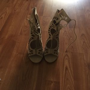 Strappy sandal heels