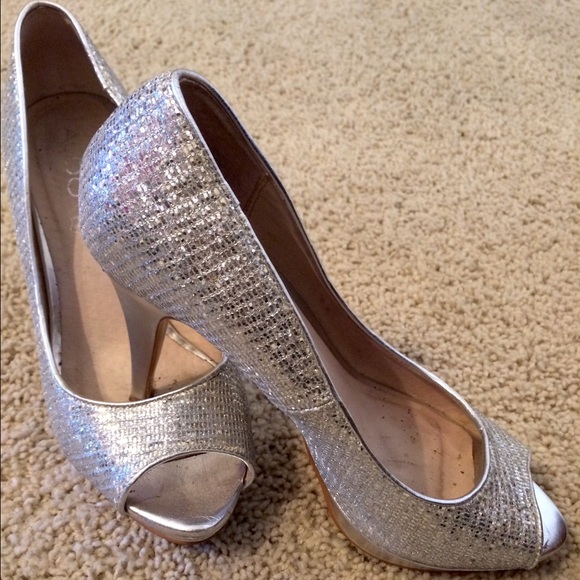 Aldo Sequined Peep Toe heels