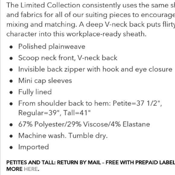 *NEW* The Limited new with tags red dress - Picture 4 of 4