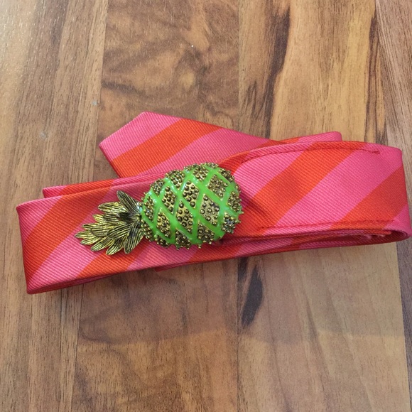 J. Crew pineapple cloth belt
