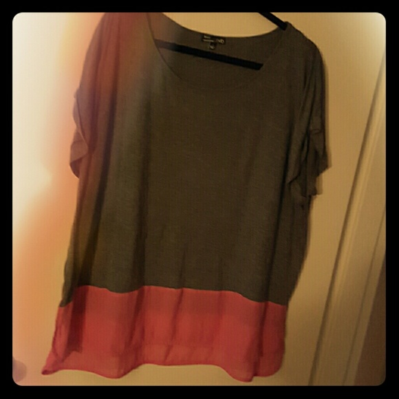 Gray and Pink Shirt