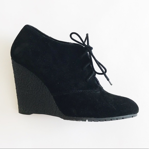 Sam Edelman black suede wedges - Picture 1 of 5