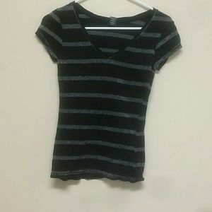 Black and silver shirt