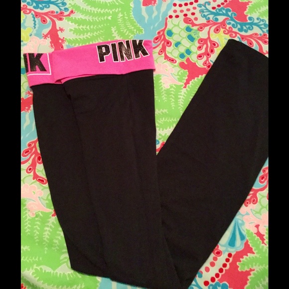 Victoria Secret Pink Yoga Pants with bling🎀💕