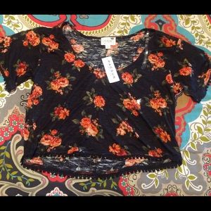 Floral crop top