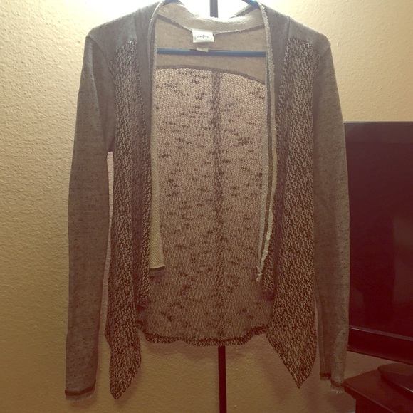 Light gray and black cardigan!