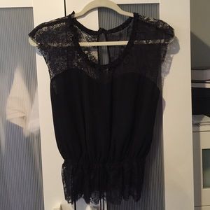 Beautiful black lace shirt
