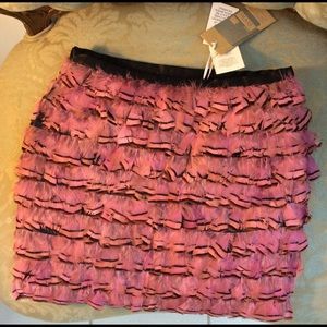 ASOS Pink Feather Skirt NWT