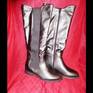 Black Knee High Riding Boots
