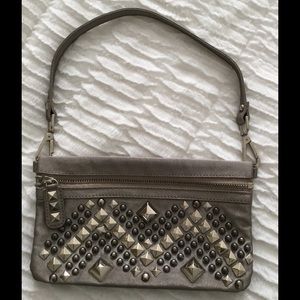 Silver purse.