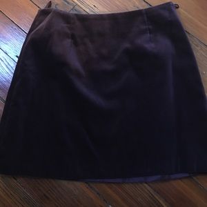 Limited Plum Velvet Skirt