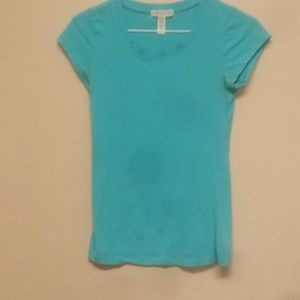 Blue tee