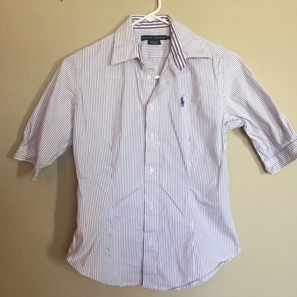 Ralph Lauren Purple Pinstripe Tailored 2