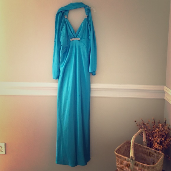 Beautiful Sky Blue Prom Dress!
