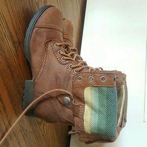 Brown Combat Boots