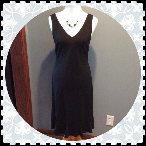 Ann Taylor Fitted Black Dress