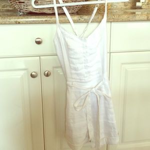 Bebe white romper!