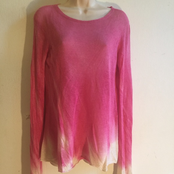 A pink n beige sheere sweater