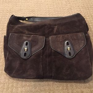 Cole Haan suede handbag
