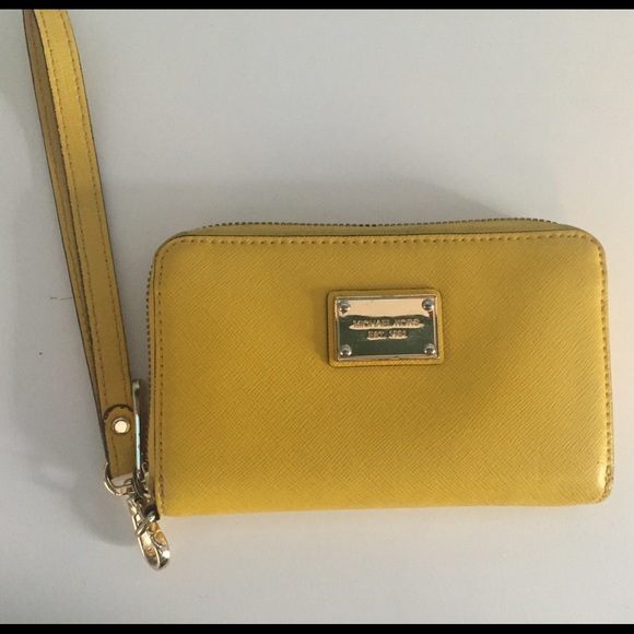 Michael Kors Wristlet Phone Wallet (bright yellow)