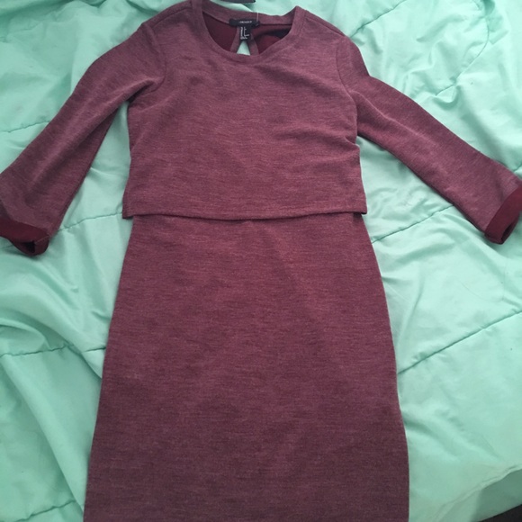 Plum sweater bodycon dress - Picture 1 of 2