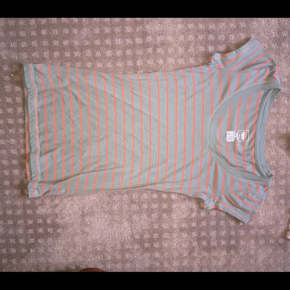 green and orange tee