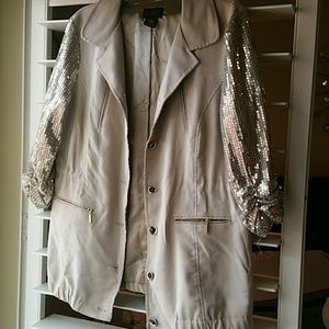 sequins gold jacket