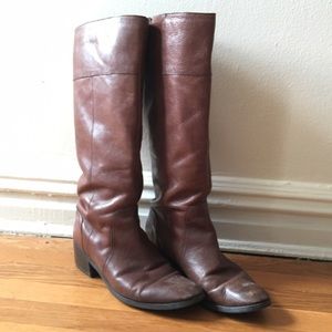 Nine West Knee High Cognac Boots
