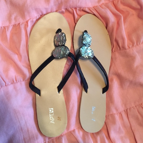 sandals/ flip flops,  accent sparkle