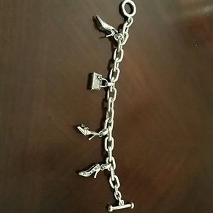 Heels & Handbags silver charm bracelet