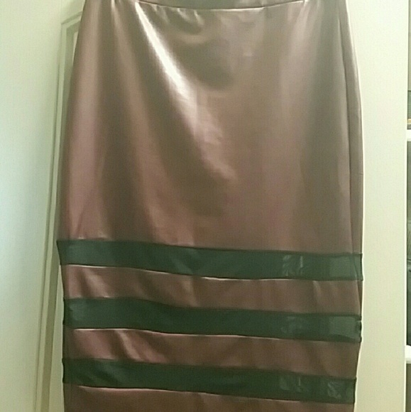 Faux Leather Skirt
