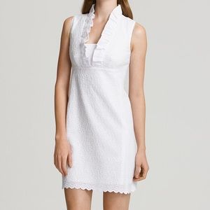 EUC Lilly Pulitzer Adeline Shift White Eyelet 4