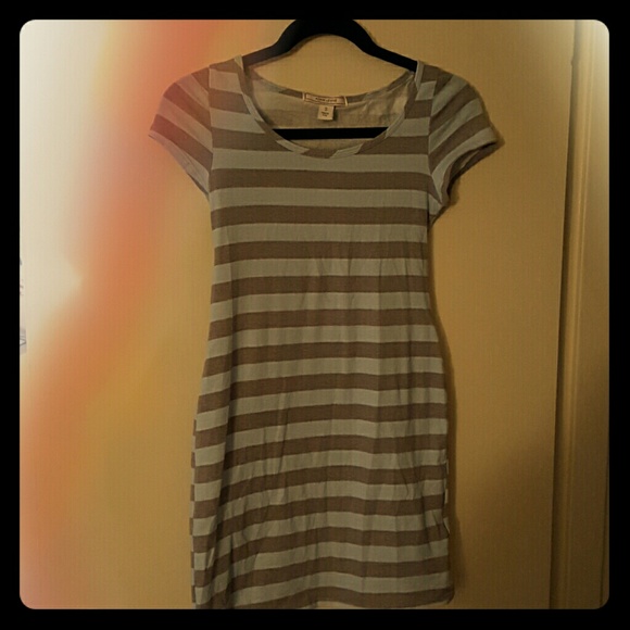 Blue and Gray BodyCon Dress